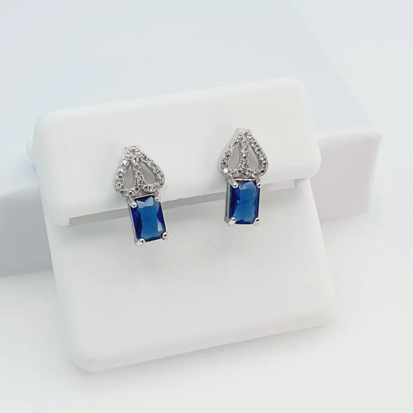 "925 Sterling Silver Cubic Zirconia Earrings, U19254817 - Picture 8 of 11